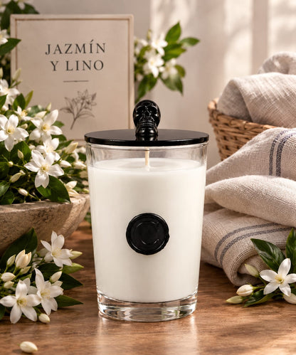 Jasmine & Linen Aromatic Candle