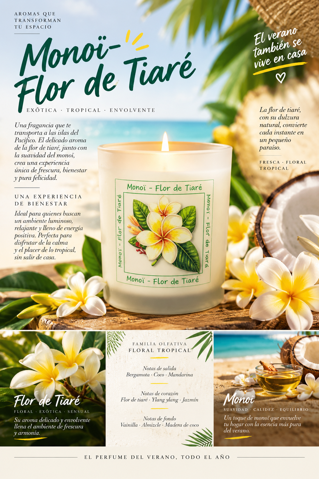 Tiare flower~Monoi